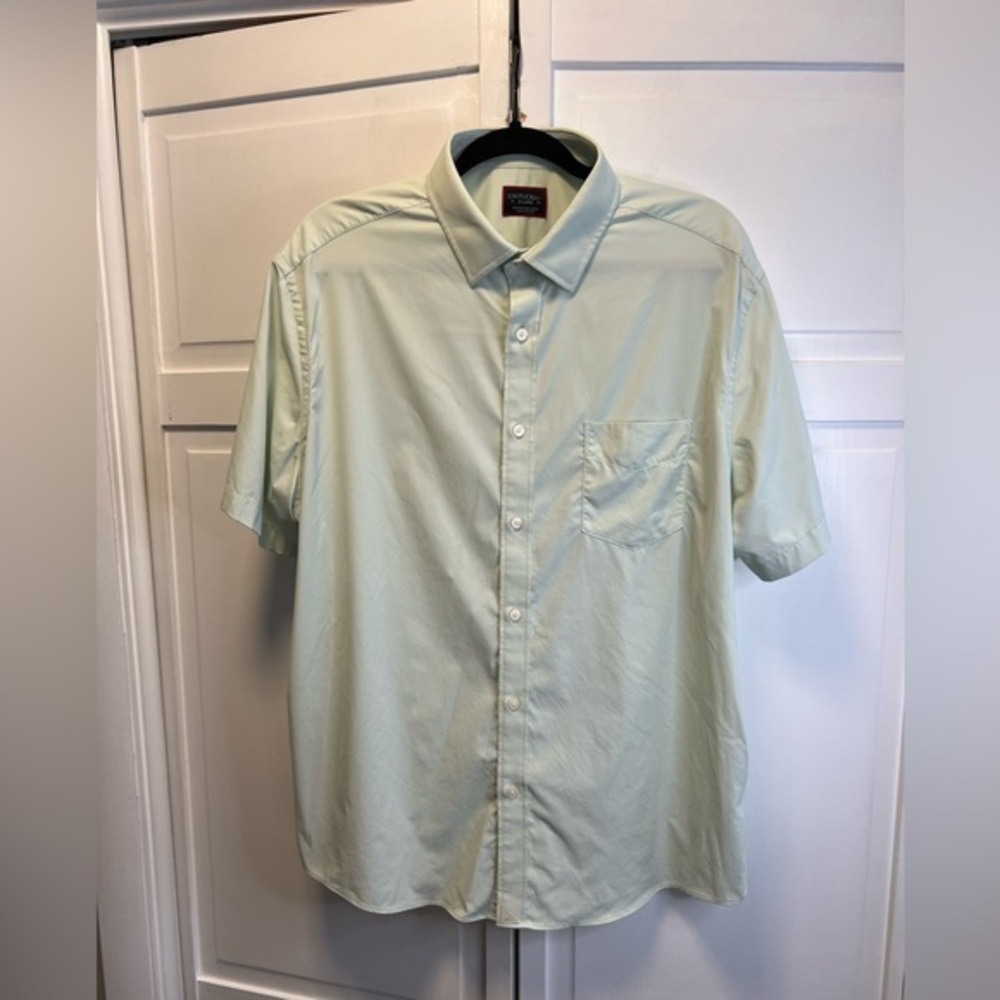 UNTUCKit Girond SS Short Sleeve Button Down Shirt Size Men’s XL Color Mint Green